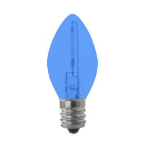 C7 E12 LED Bulb Blue Glass in 120V