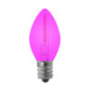 C7 Led Bulb Purple Glass in 120V E12