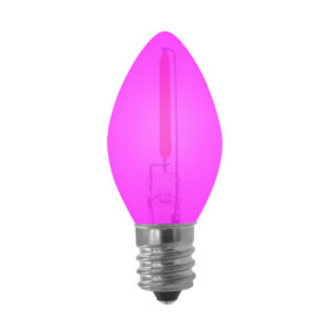 C7 Led Bulb Purple Glass in 120V E12