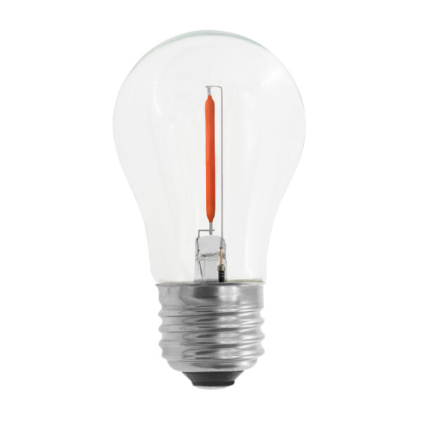 A15 Led Bulb Light Bulbs Clear Glass Red in 120V E26