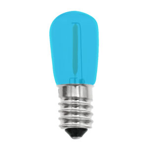 B19 LED Bulb Clear Glass Blue in AC 14V E14