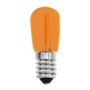 Mini B19 LED Clear Glass Orange in AC 14V E14
