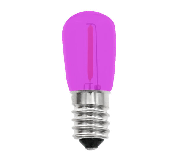 Led Light Bulbs B19 Clear Glass Purple in AC 14V E14