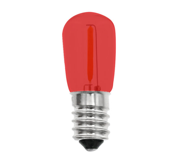 LED B19 Light Bulbs Clear Glass Red in AC 14V E14