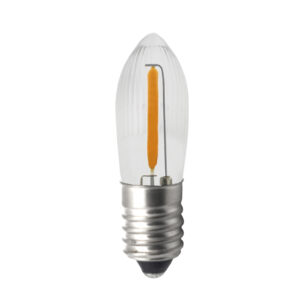 Mini Led Bulb C6 Clear Glass Warm White in AC 8V 34V E10