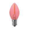C7 Base LED Light Bulb Pink Glass in 120V E12