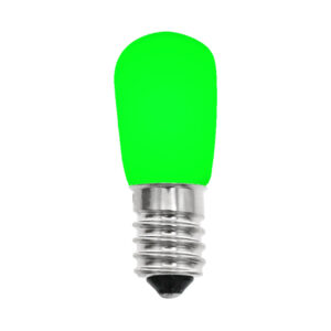 B19 0.5W Lamp Opaque Glass Green in AC 14V E14