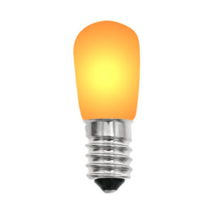B19 Lamp Opaque Glass Orange in AC 14V E14