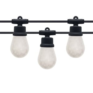 Commercial S14 opal RGBW LED string lights 30ft flat wire for permanent outdoor wholesale