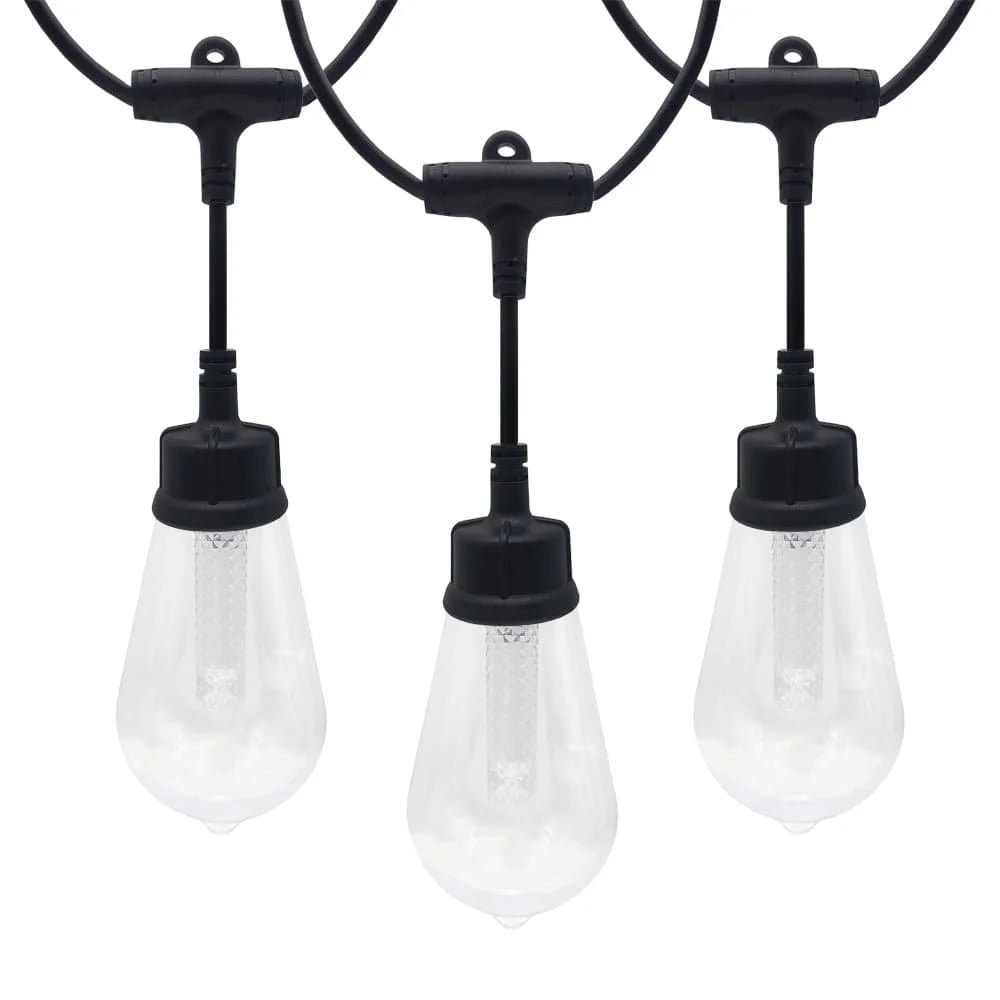 Commercial grade ST48 RGBW LED string lights 30ft waterproof for outdoor wholesale