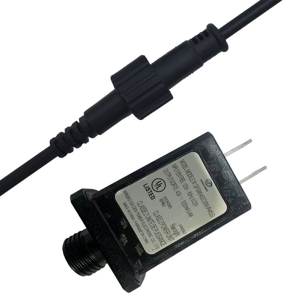 5V DC power adapter plug with waterproof male female connectors for LED strings