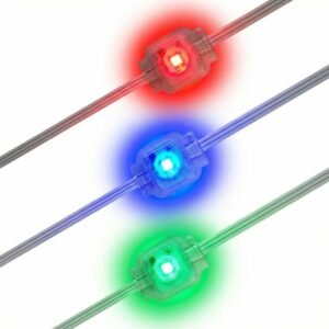 RGBWIC permanent outdoor eaves lights featuring waterproof red blue green LED modules