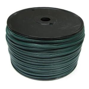 Bulk 1000ft green SPT-1 18/2 wire reel for commercial custom string light installation