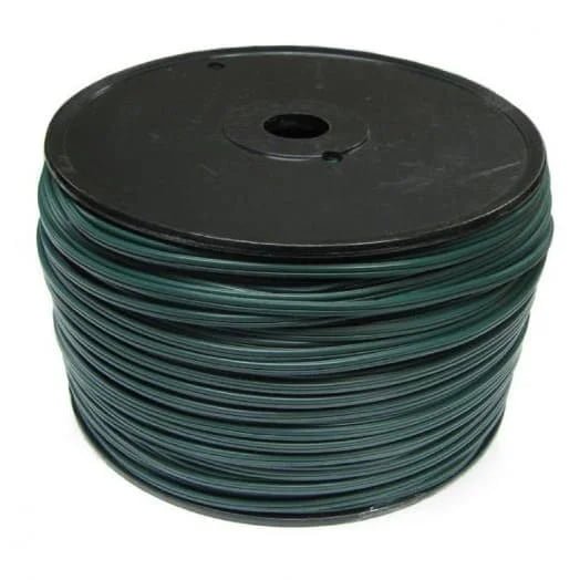 Bulk 1000ft green SPT-1 18/2 wire reel for commercial custom string light installation