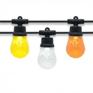 Patented S14 RGB milky shatterproof LED string lights, DC 5V low voltage safe outdoor decoration