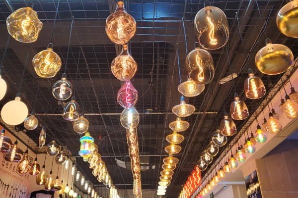 Modern LED filament bulbs collection